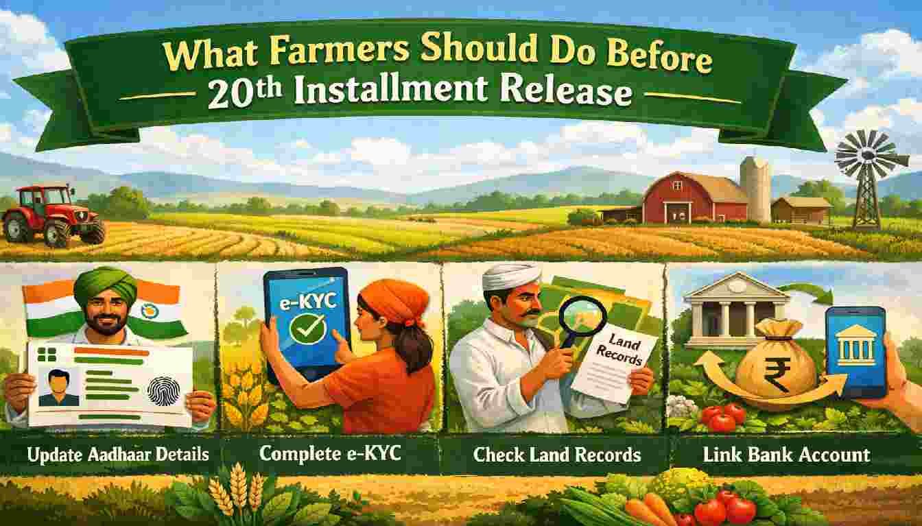 PM Kisan Samman Nidhi 20th Installment